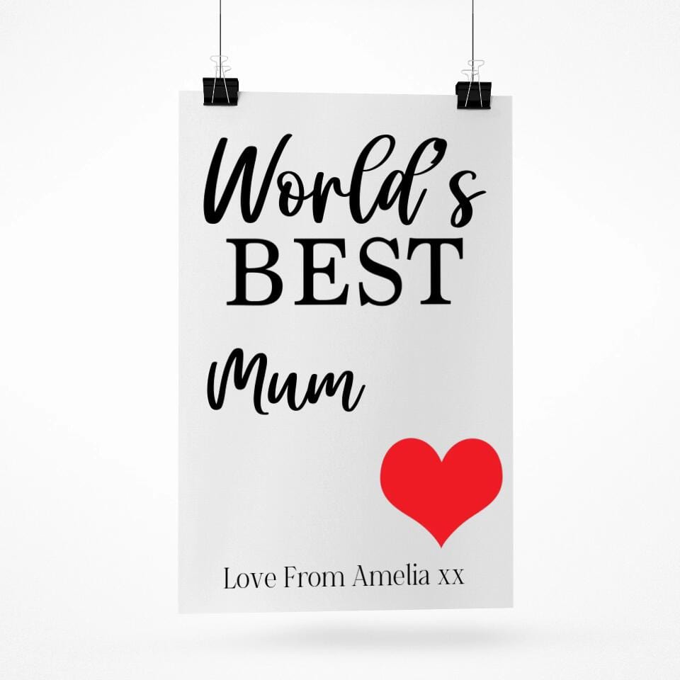 World's Best Personalised Poster